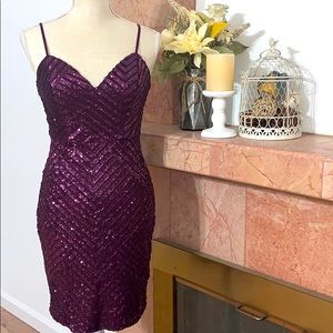 Purple Sequence Dress